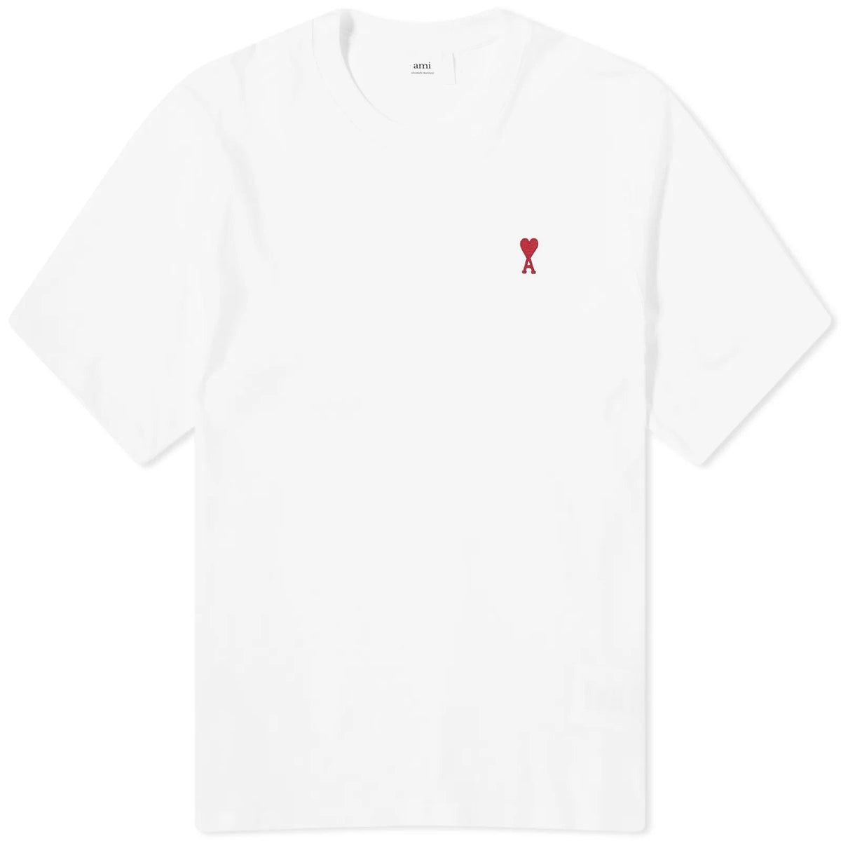 Ami Paris Ami De Coeur T-Shirt White - OnSize