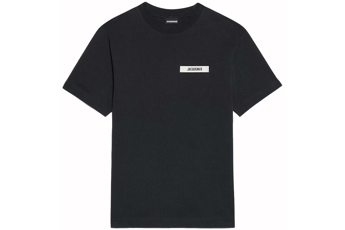 Jacquemus Le T-Shirt Gros Grain Black - OnSize