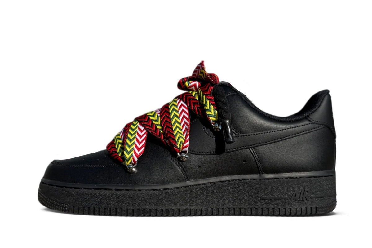 Nike Air Force 1 Low ‘07 Black / Lanvin Yellow Red Rope - OnSize