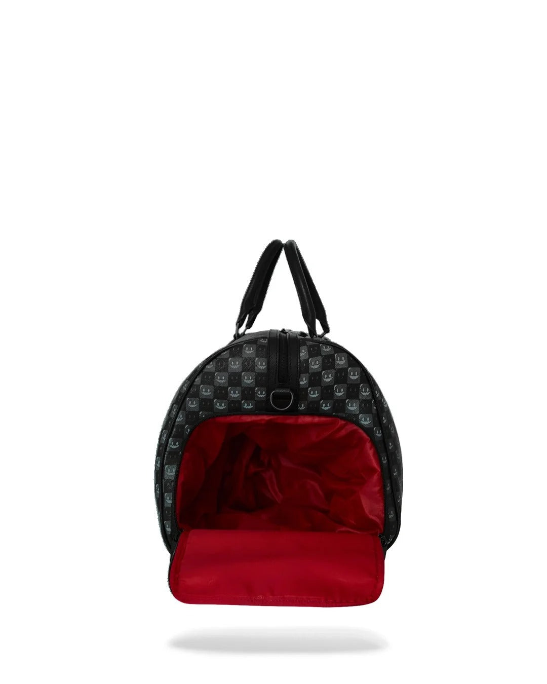 Sprayground Sharks In Paris WTF Bubbly Black Check Duffle - OnSize